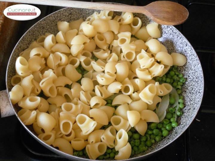 Carbonara di Piselli preparazione 9