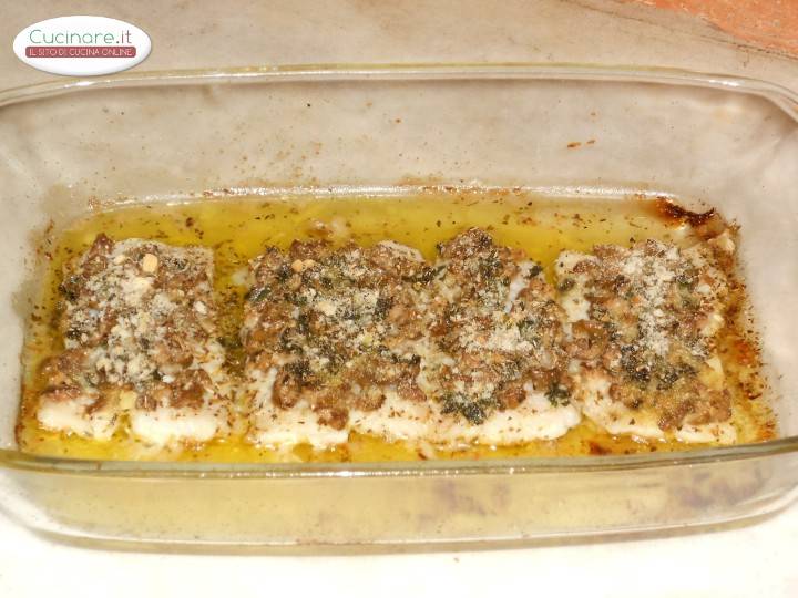 Filetti di Pesce Spatola al gratin preparazione 8