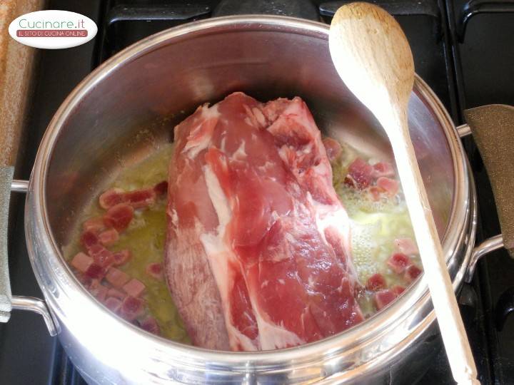 Filetto di Maiale allo Scalogno preparazione 2