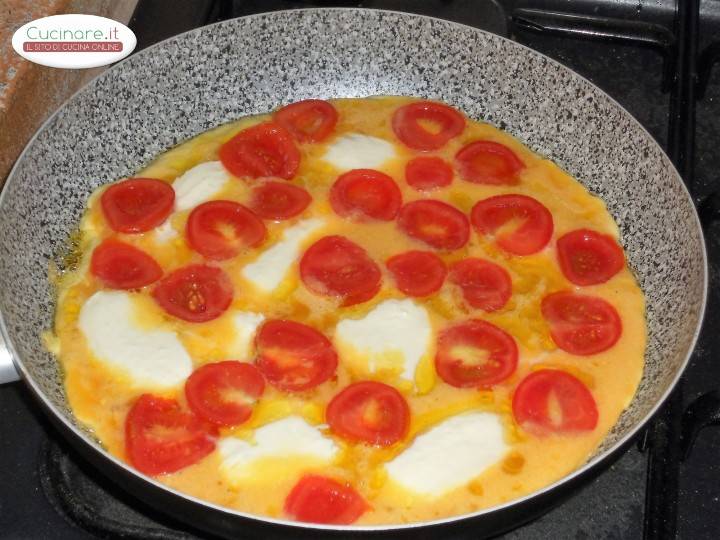 Frittata alla Pizzaiola preparazione 5