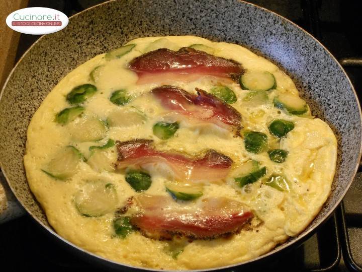 Frittata sfiziosa con cavoletti preparazione 6