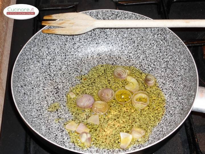 Insalata tiepida di Polpo con Fagioli Mung preparazione 1