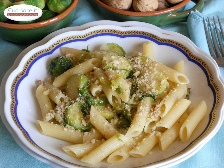 Penne ai Cavoletti di Bruxelles preparazione 11