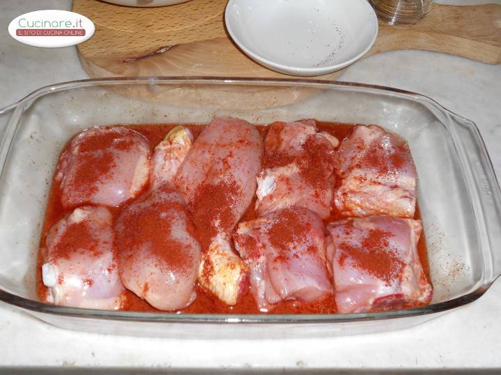 Pollo al forno con Tandoori Masala preparazione 7