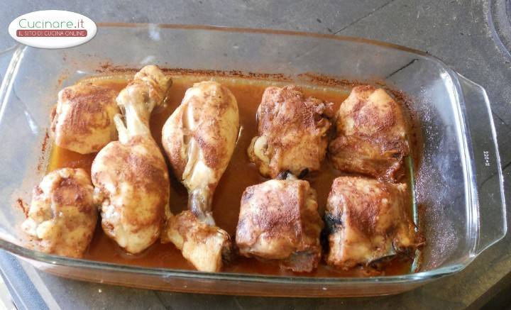 Pollo al forno con Tandoori Masala preparazione 8