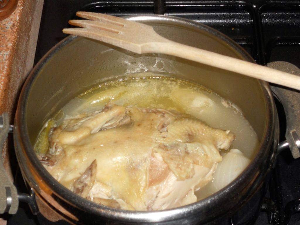 Pollo alla griva preparazione 5