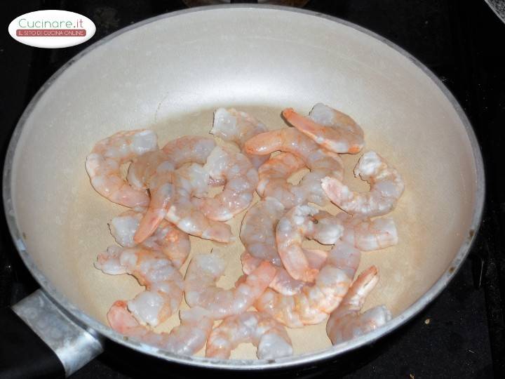 Polpo e Gamberi con Salsa al Limone preparazione 4