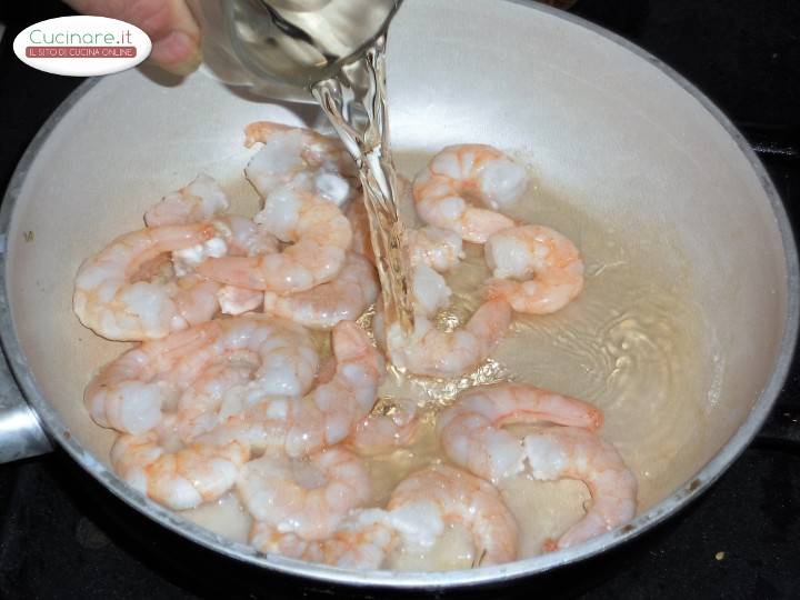 Polpo e Gamberi con Salsa al Limone preparazione 5