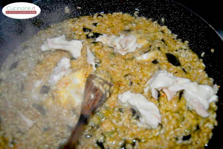 Risotto Zucchine e Taleggio preparazione 7