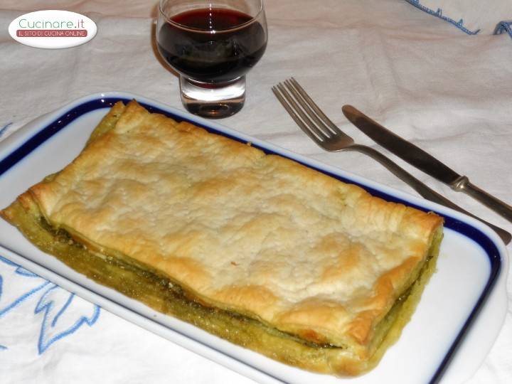 Sfogliata rustica al Pesto Genovese preparazione 11