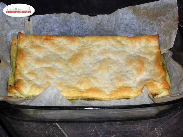 Sfogliata rustica al Pesto Genovese preparazione 9