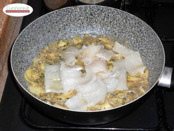 Strappatelle con Carciofi e Pesce Spatola preparazione 6