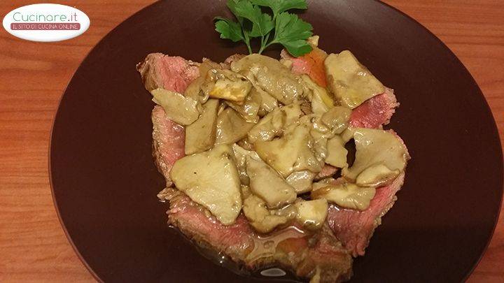 Tagliata ai Funghi Porcini preparazione 7