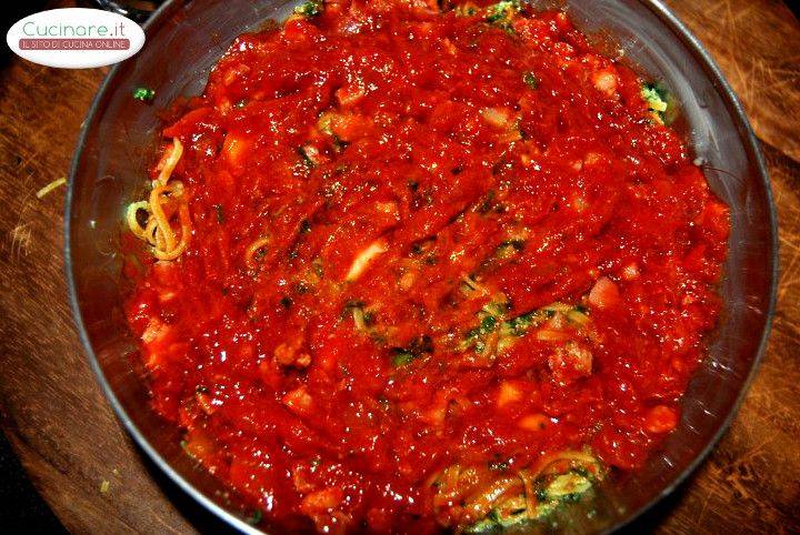 Tagliolini con ricotta e spinaci preparazione 5