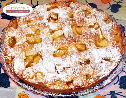 Torta di mele fatta in casa preparazione 7