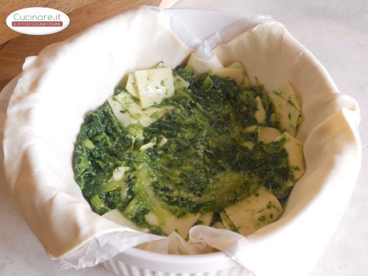 Torta salata con Cime di Rapa preparazione 5