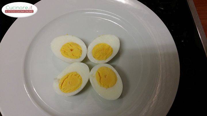 Uova con Crema di Tonno, un antipasto facile e veloce preparazione 2