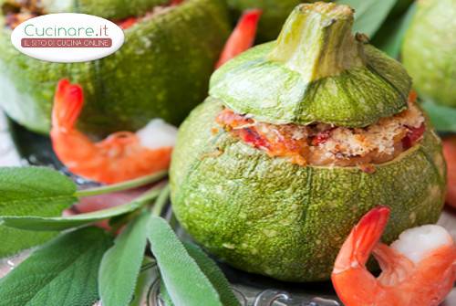 Zucchine ripiene di Gamberetti preparazione 12